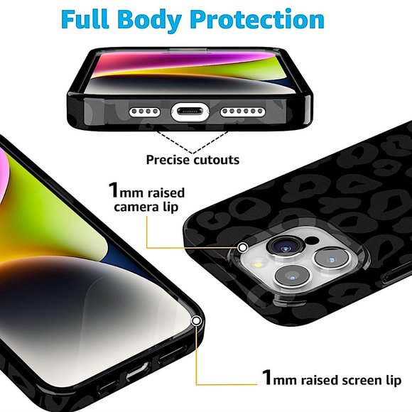 NWT Casely BLACK LEOPARD iPhone 15 Pro Max Phone Case - Picture 6 of 8